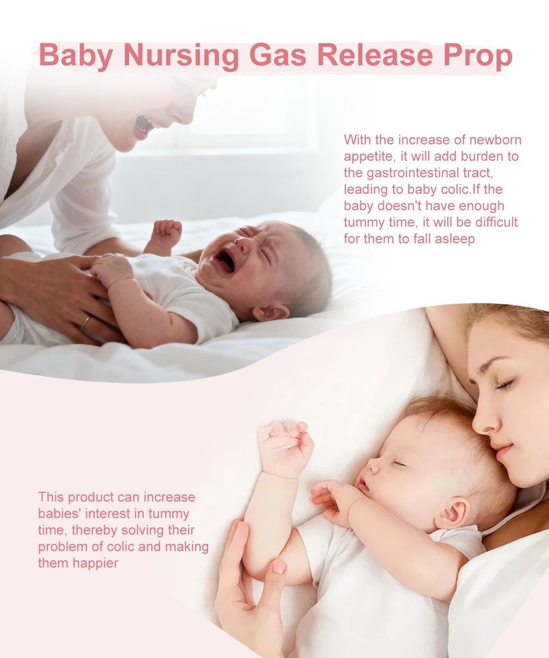 CreateBay Store Nursing Reflux Prop for Infant,Baby Colic & Gas Relief,Memory Foam Nursery Support with Reusable Bag & Colorbox,Baby Tummy Time Prop for Neck and Shoulder Strength Growth, Baby Product Gift - Image 4
